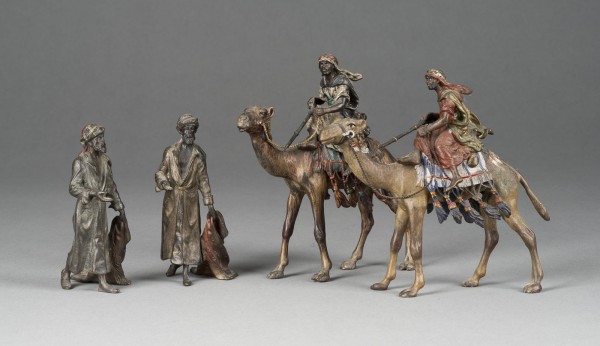 Picture KONVOLUT VON VIER ORIENTALEN (REITER UND TEPPICHHÄNDLER)