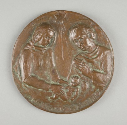 Auction 146<br>BRONZERELIEF 'DIE HEILIGE FAMILIE'