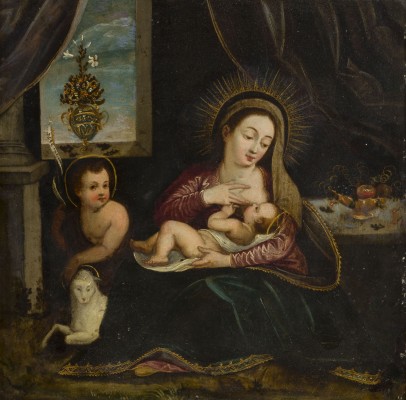 Auktion 146<br>MADONNA MIT KIND UND JOHANNESKNABEN