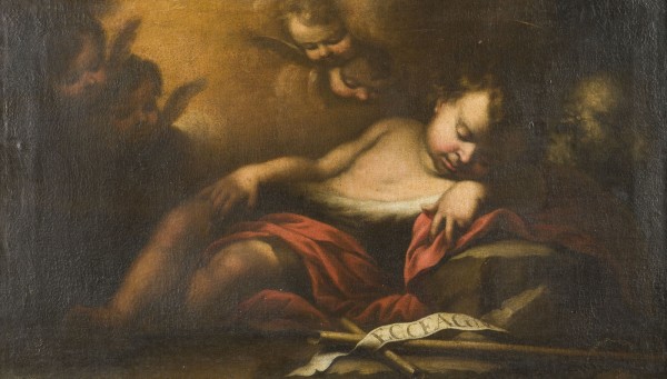 Auktion 146<br>DER SCHLAFENDE JOHANNESKNABE MIT KREUZSTAB UND SCHAF