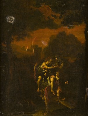 Auktion 146<br>AENEAS RETTET ANCHISES AUS DEM BRENNENDEN TROJA