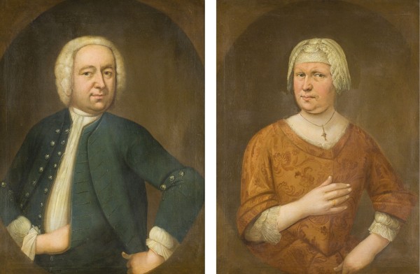 Auktion 146<br>PORTRAITPAAR: JOHANN EGBERT WILCKEN UND MARIA ELISABETH THEISSEN