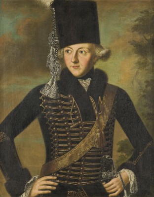 Auction 146<br>BILDNIS DES LUDWIG HERMANN LUCANUS IN DER UNIFORM EINES SCHWARZEN HUSAREN