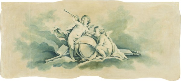 Auktion 146<br>ALLEGORIE DER ASTRONOMIE (SUPRAPORTE)