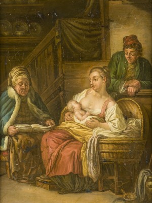 Auktion 146<br>INTERIEUR MIT STILLENDER MUTTER