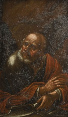 Auktion 146<br>GRUPPE AUS DREI BILDNISSEN: SCHRIFTGELEHRTER / HEILIGER PETRUS / HEILIGER ANDREAS