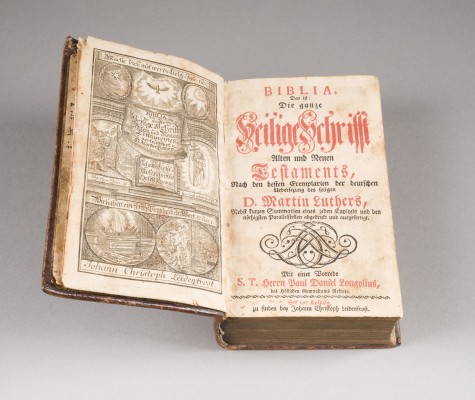 Auktion 146<br>'BIBLIA - DAS IST DIE GANTZE HEILIGE SCHRIFT DES ALTEN UND NEUEN TESTAMENTS (...)'