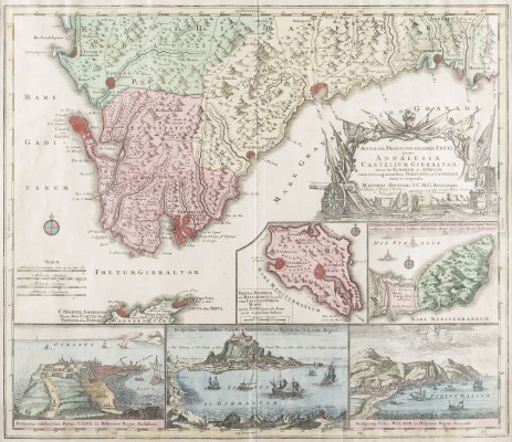 Auktion 146<br>'ACCURATA DESIGNATIO CELEBRIS FRETI PROPE ANDALUSIAE CASTELLUM GIBRALTAR (...)' (UM 1720/30)