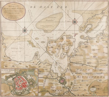 Bild 'NIEUWE AFTEEKENING VAN DE HAVEN EN STAD WISMAR (...) - DIE BELAGERUNG DER STADT WISMAR ANNO 1715/16'
