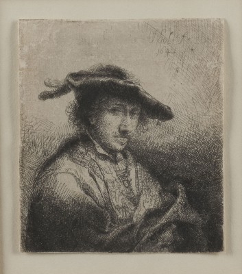 Bild 'JUNGER MANN MIT BARETT MIT FEDERN' (1642)