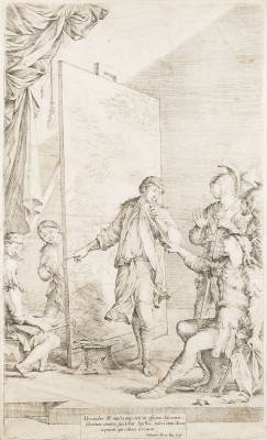 Bild 'ALEXANDER IM ATELIER VON APELLES' (UM 1662)