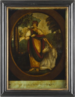 Auction 146<br>DREI HINTERGLAS-MEZZOTINTO-ARBEITEN: 'AN EMBLEM OF ENGLAND / IRELAND AND SCOTLAND'