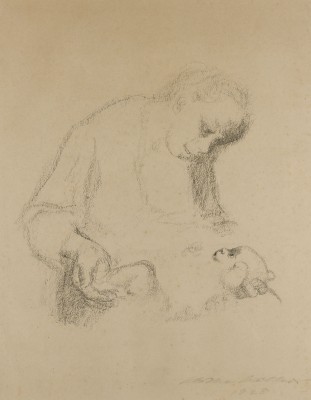 Picture 'JUNGE MUTTER MIT SÄUGLING' (1928)