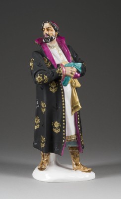 Auktion 147<br>FIGUR VON F.I. SCHALJAPIN ALS BORIS GODUNOW IN DER OPER VON M.P. MUSSORGSKI