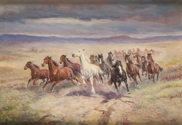Auction 147<br>WILDPFERDE IN DER STEPPE