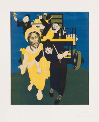Auktion 147<br>PLAKAT MIT CHRISTUS