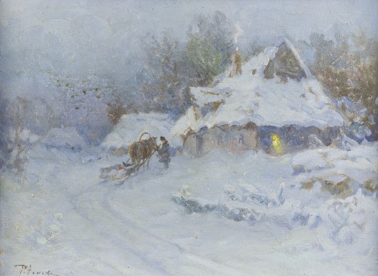 Auktion 147<br>DORF IM WINTER