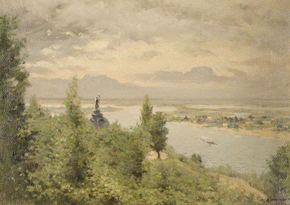 Auction 147<br>ANSICHT VON DENKMAL DES HEILIGEN WLADIMIR AM DNEPR IN KIEW