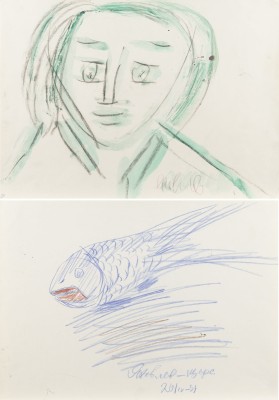 Auktion 147<br>ZWEI ARBEITEN: PORTRAIT. FISCH