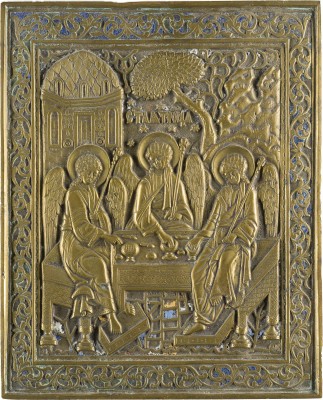 Picture BRONZE-IKONE MIT ALTTESTAMENTLICHER DREIFALTIGKEIT