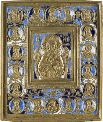 Picture BRONZE-IKONE MIT CHRISTUS, DEM GÜTIGEN SCHWEIGEN