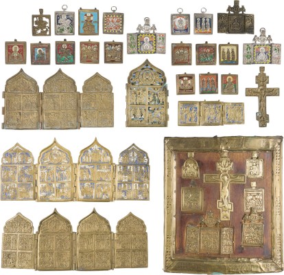 Picture SAMMLUNG VON 27 IKONEN: DARSTELLUNGEN CHRISTI UND DER GOTTESMUTTER, FESTTAGE SOWIE AUSGEWÄHLTE HEILIGE