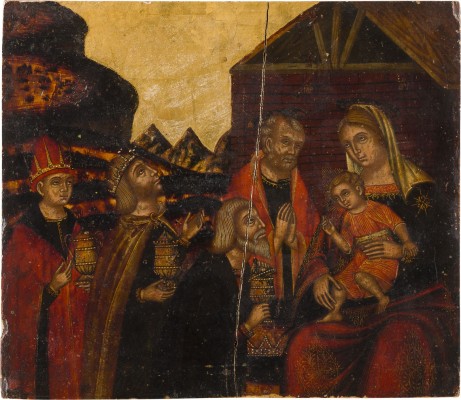Picture FEINE IKONE MIT DER ANBETUNG CHRISTI