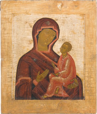 Auktion 147<br>IKONE MIT DER GOTTESMUTTER VON TICHWIN (TICHWINSKAJA)