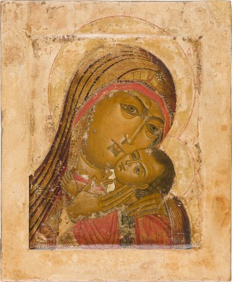 Auktion 147<br>IKONE MIT DER GOTTESMUTTER 'KORSUNSKAJA'