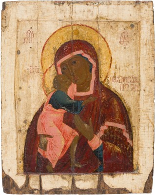 Auction 147<br>IKONE MIT DER GOTTESMUTTER FEODOROWSKAJA