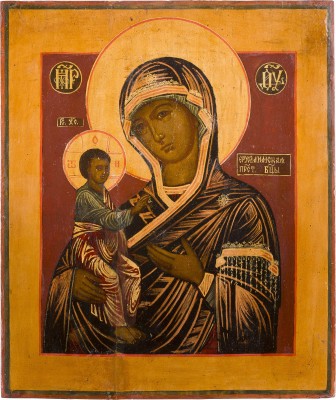 Auktion 147<br>IKONE MIT DER GOTTESMUTTER VON JERUSALEM (JERUSALIMSKAJA)