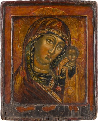 Auktion 147<br>IKONE MIT DER GOTTESMUTTER VON KASAN (KASANSKAJA)