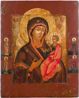 Bild IKONE MIT DER GOTTESMUTTER VON SMOLENSK (SMOLENSKAJA)