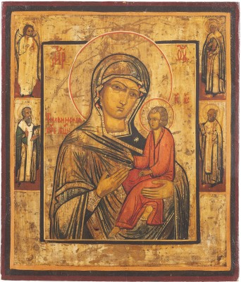 Picture KLEINE IKONE MIT DER GOTTESMUTTER VON TICHWIN (TICHWINSKAJA)