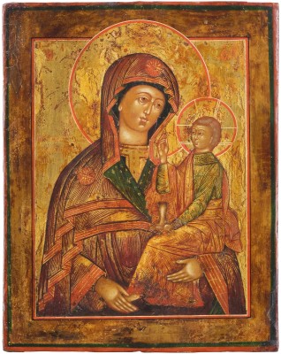 Bild KLEINE IKONE MIT DER GOTTESMUTTER VON SCHUJA UND SMOLENSK