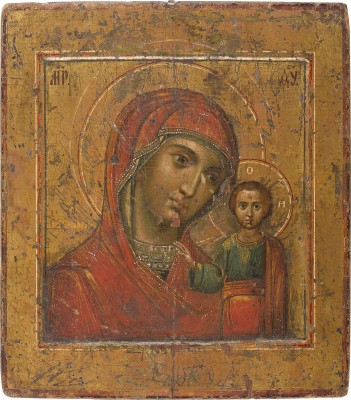 Auktion 147<br>IKONE MIT DER GOTTESMUTTER VON KASAN (KASANSKAJA)