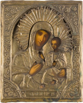 Picture IKONE MIT DER GOTTESMUTTER 'STARORUSSKAJA' MIT OKLAD