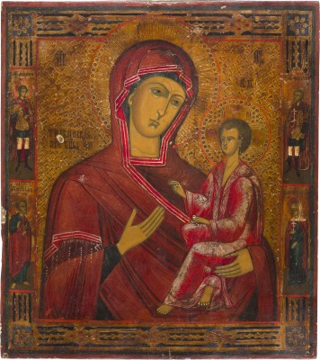 Auktion 147<br>IKONE MIT DER GOTTESMUTTER VON TICHWIN (TICHWINSKAJA)