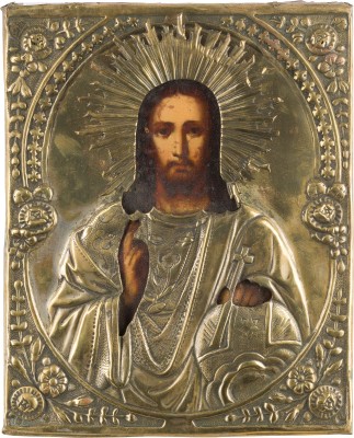 Auction 147<br>KLEINE IKONE MIT CHRISTUS PANTOKRATOR