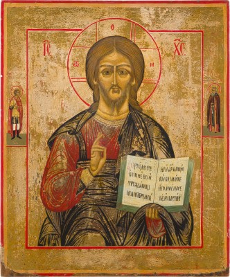 Bild GROSSFORMATIGE IKONE MIT CHRISTUS PANTOKRATOR