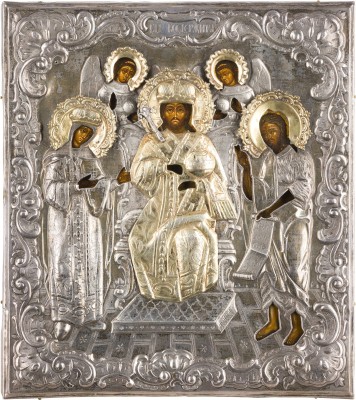 Auction 147<br>IKONE MIT DEESIS MIT SILBER-OKLAD