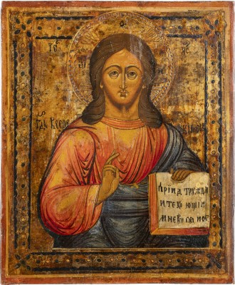 Auction 147<br>IKONE MIT CHRISTUS PANTOKRATOR