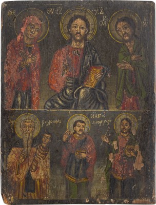 Picture ZWEIFELDER-IKONE MIT DEESIS UND AUSGEWÄHLTEN HEILIGEN