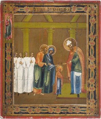 Picture IKONE MIT DEM TEMPELGANG DER GOTTESMUTTER