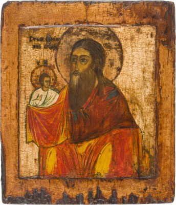 Auction 147<br>IKONE MIT DEM HEILIGEN SIMEON, DEM GOTTESTRÄGER