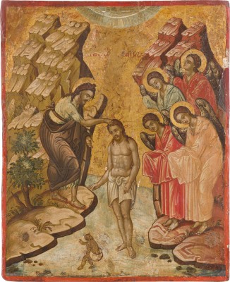 Picture GROSSE IKONE MIT DER TAUFE CHRISTI