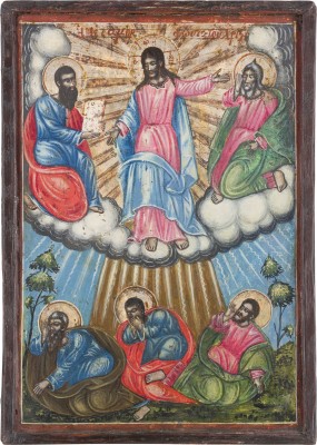 Auktion 147<br>IKONE MIT DER VERKLÄRUNG CHRISTI