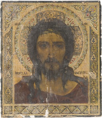 Auction 147<br>IKONE MIT DEM DORNENGEKRÖNTEN CHRISTUS