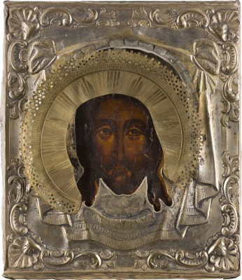 Auction 147<br>IKONE MIT DEM MANDYLION MIT OKLAD