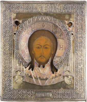 Auction 147<br>IKONE MIT DEM MANDYLION MIT VERMEIL-OKLAD